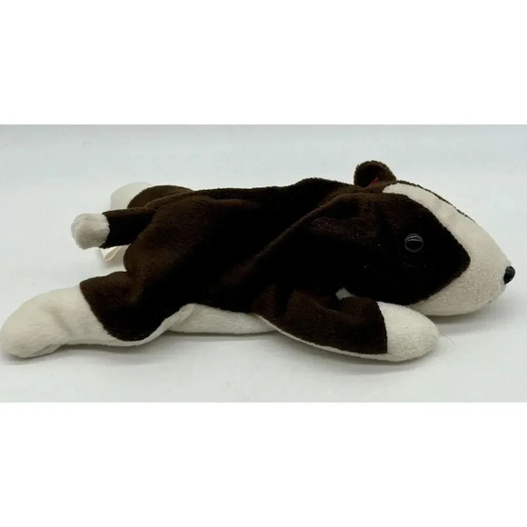 BRUNO the Terrier Dog Ty Beanie Baby 8.5" Plush Stuffed Animal Toy Vintage 1997 - Picture 4 of 7